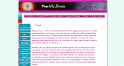 Desktop Screenshot of pravidlazivota.cz
